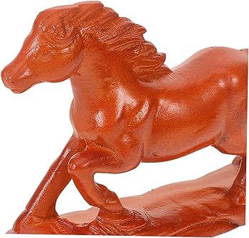 馬の置物、ミニチュア馬の置物、木製の馬、馬具、鞍、道産子馬、木彫り馬 Amazon.co.jp: HOOTNEE 木彫りの馬のアート 馬の彫刻 干支の置物 馬像